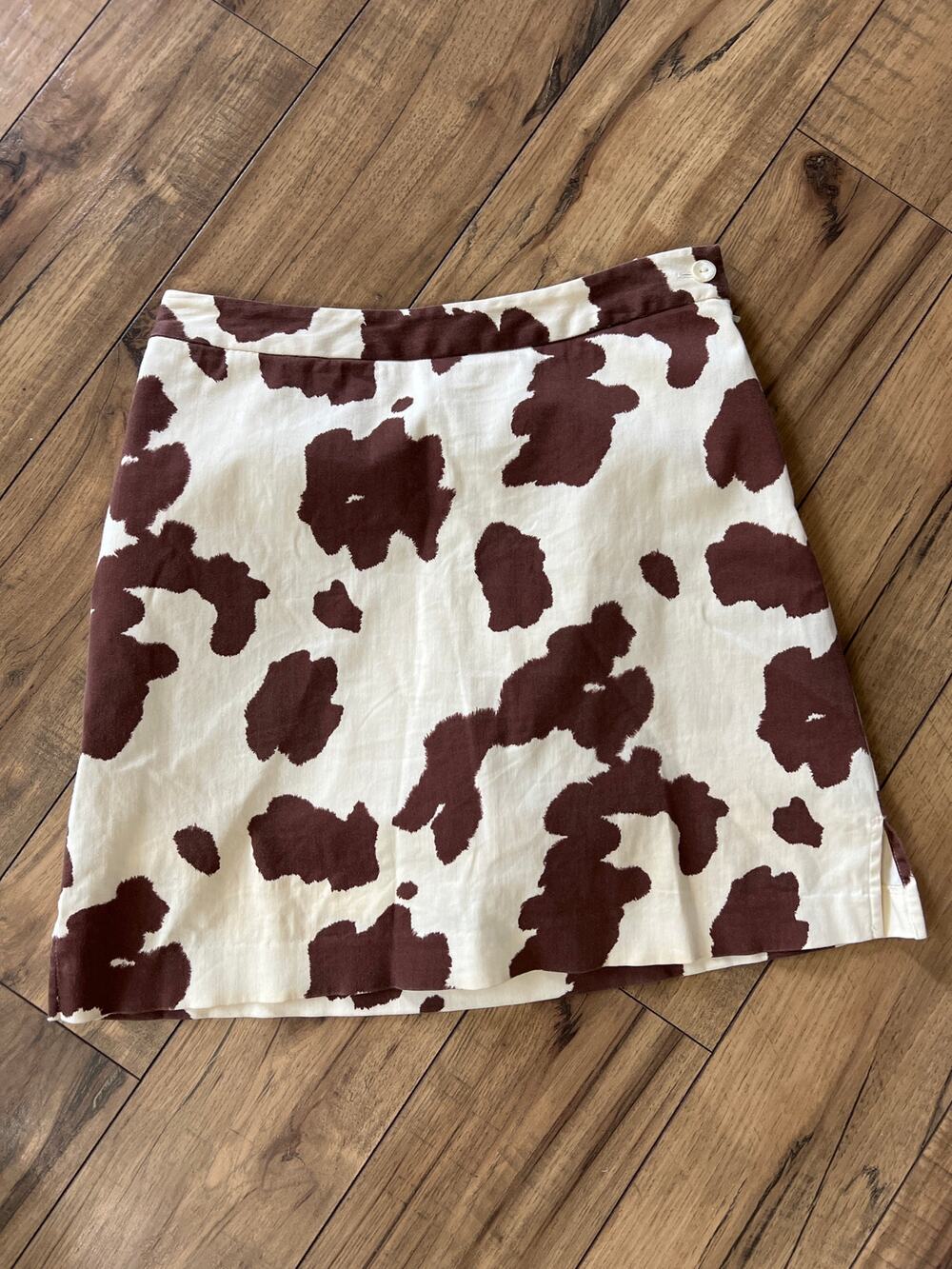 EP Pro size 2 womens cow print golf skort brown cream